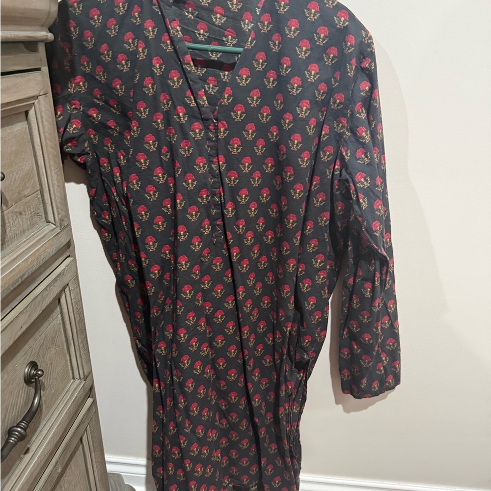 Khaadi Black Floral kurtha